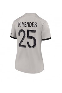 Fotbalové Dres Paris Saint-Germain Nuno Mendes #25 Dámské Venkovní Oblečení 2022-23 Krátký Rukáv